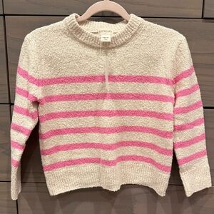 New w Tags Crewcuts by Girls J.Crew Ivory + Pink Striped
Sweater Size XS 4-5